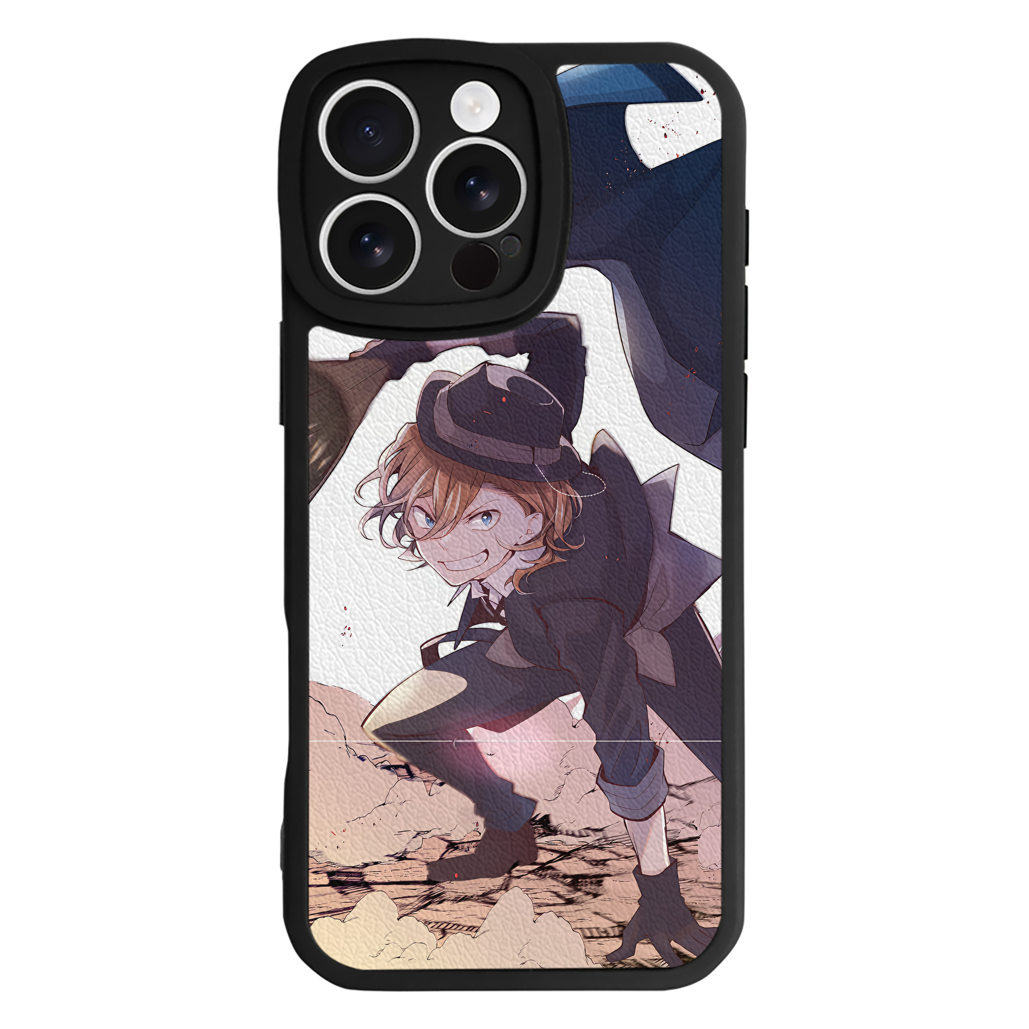 （画像用） 文豪ストレイドッグス Bungo Stray Dogs 【iPhone 16シリーズ対応】シリコンスマホケース（レザー調） 材質：シリコン